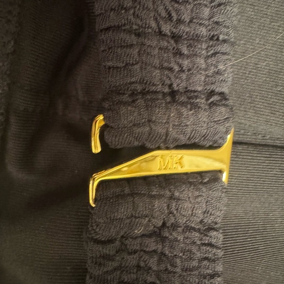 MICHAEL MICHAEL KORS Navy Blue RuchedTop Bandeau Padded Bikini Top Size Medium - Picture 15 of 15